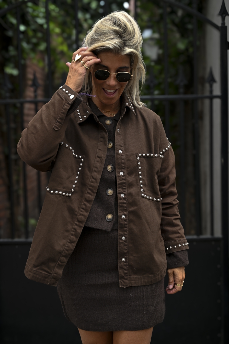 Denim Blouse Maartje Bruin