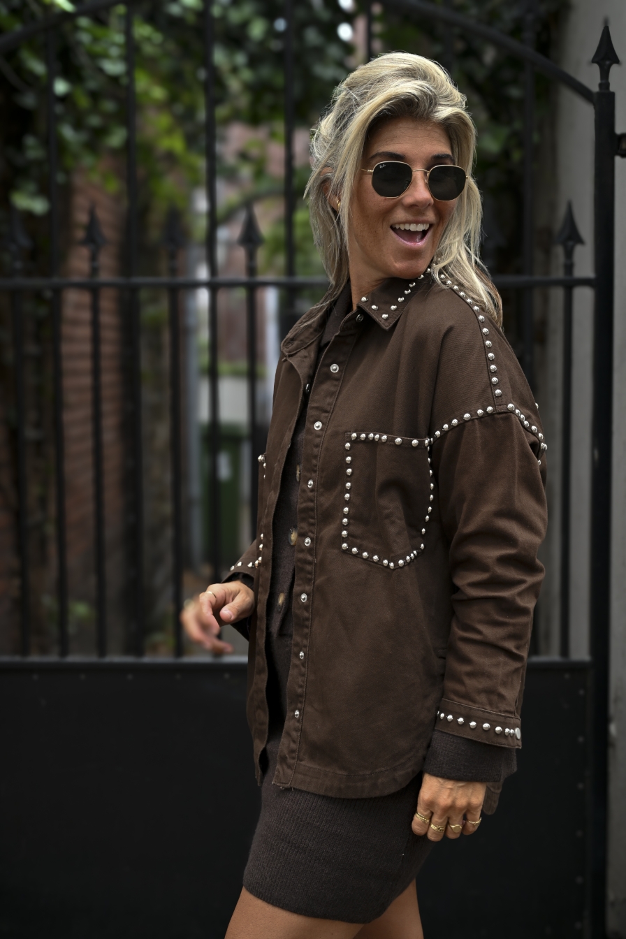 Denim Blouse Maartje Bruin