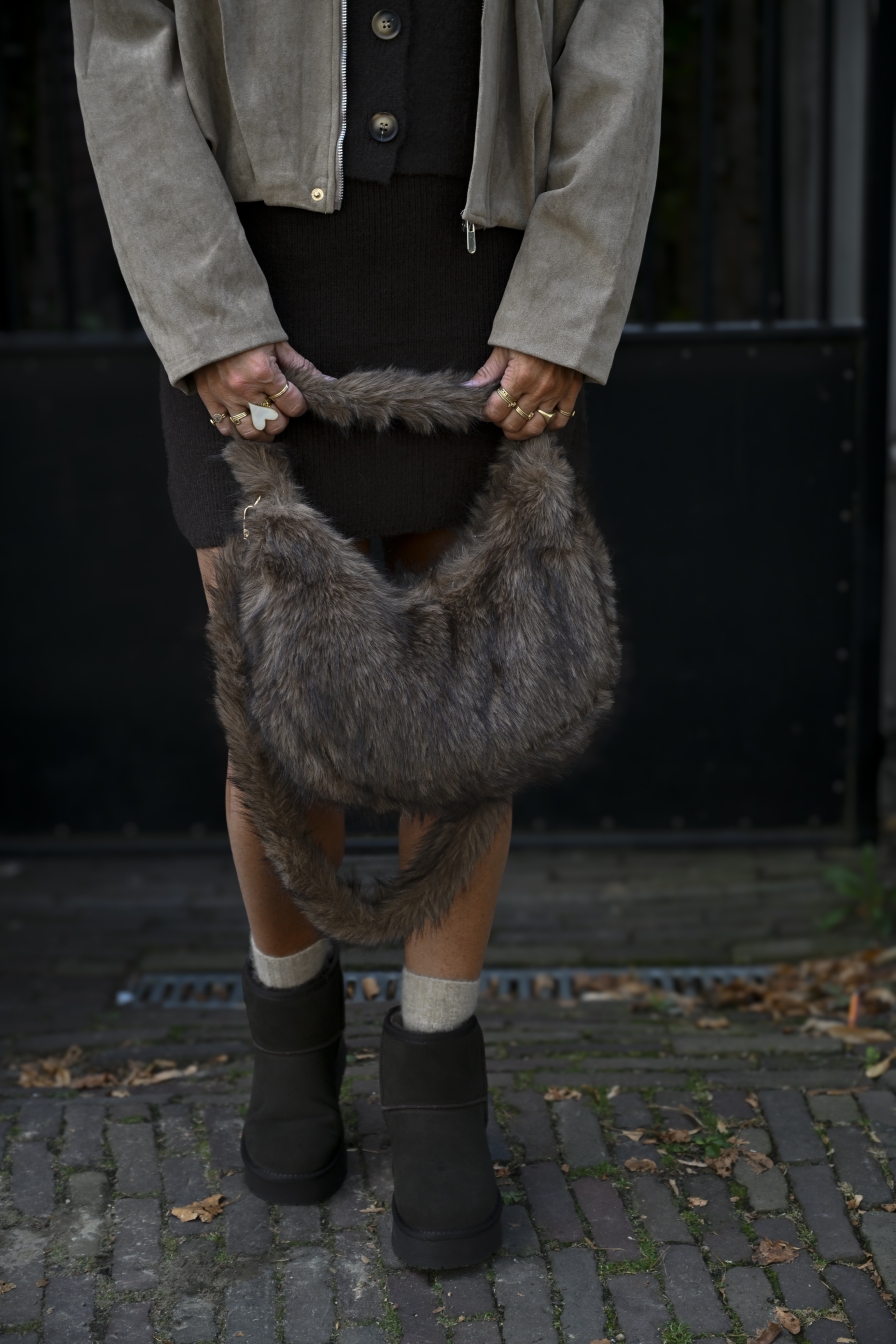 Bag Fake-Fur Fiq Bruin
