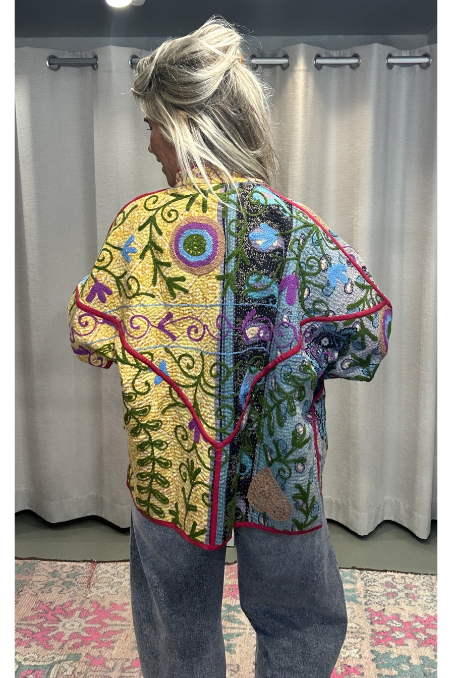 Jacket Revers Geel Aqua