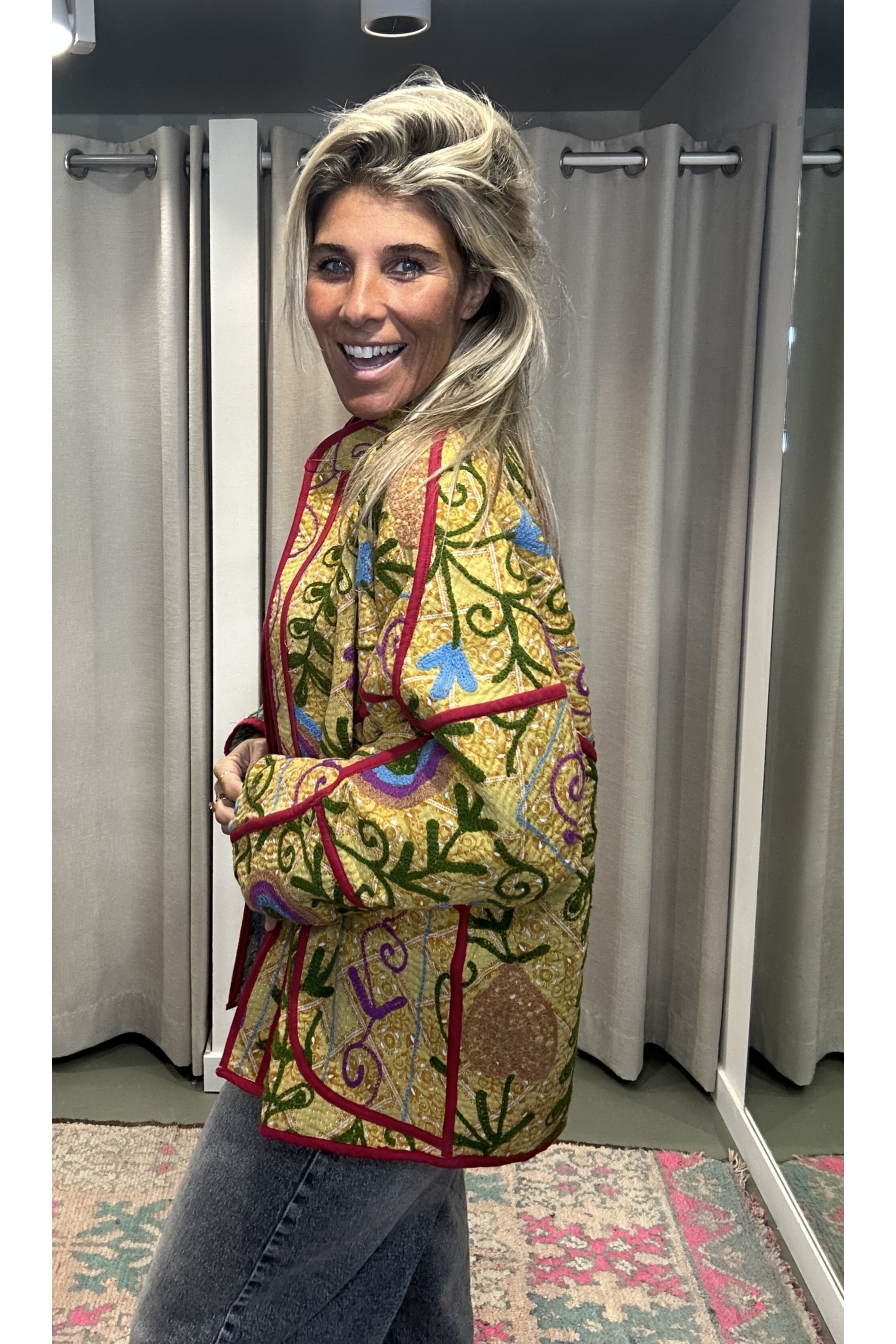 Jacket Revers Geel Aqua