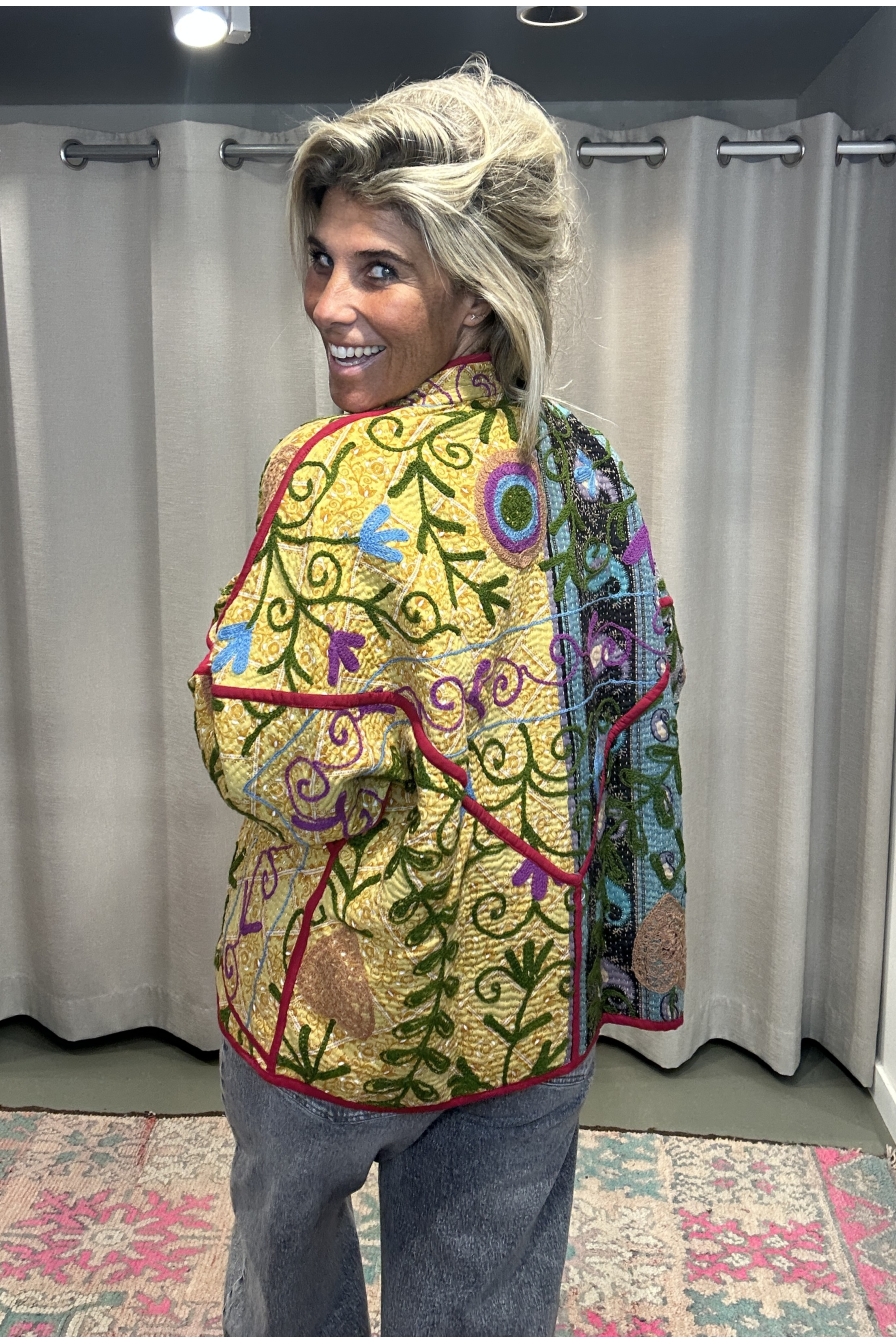 Jacket Revers Geel Aqua