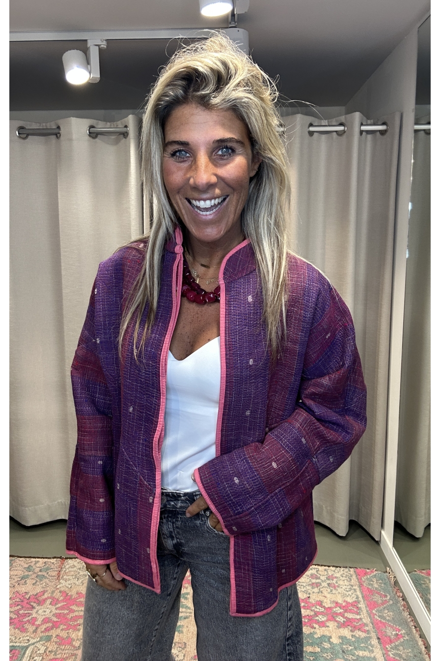 Jacket Revers Geel Paars