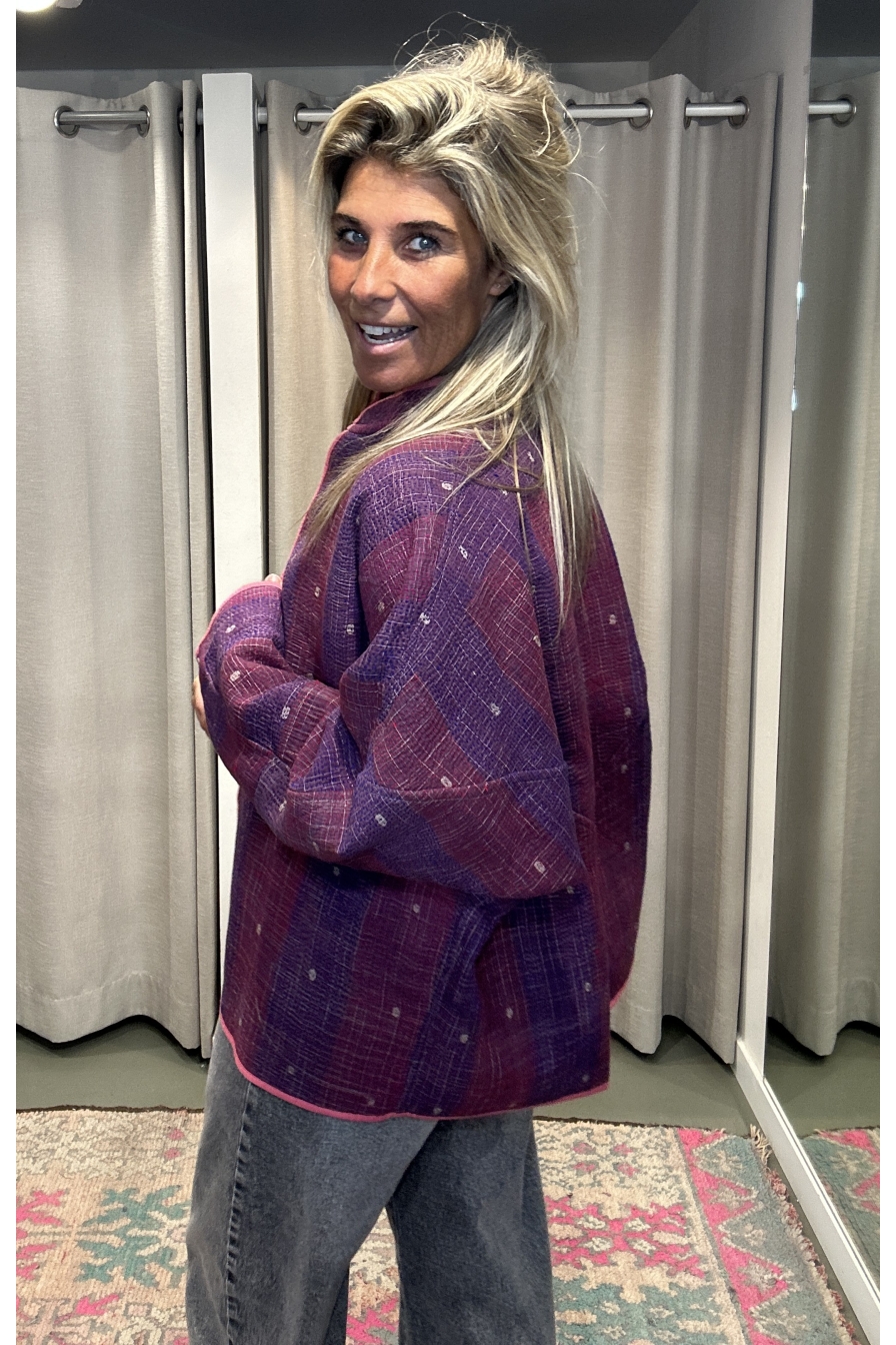 Jacket Revers Geel Paars