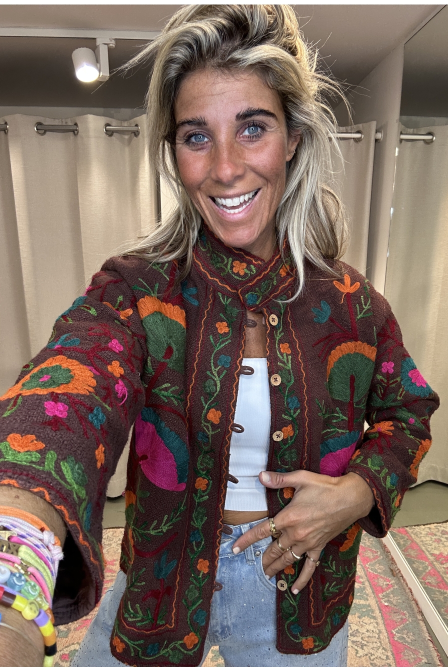 Jacket Joy Bruin - Oranje