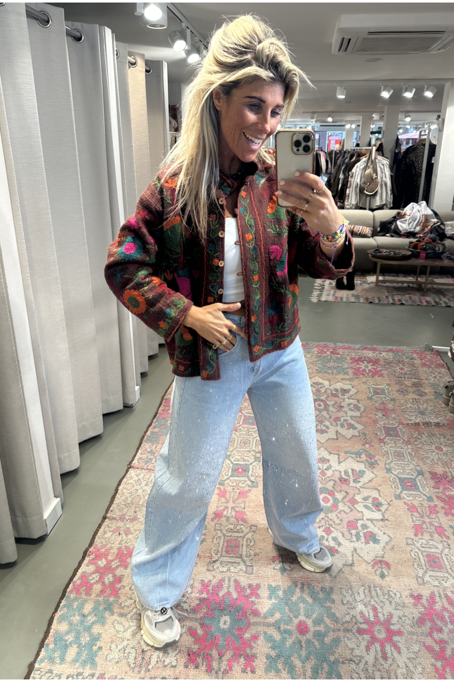 Jacket Joy Bruin - Oranje