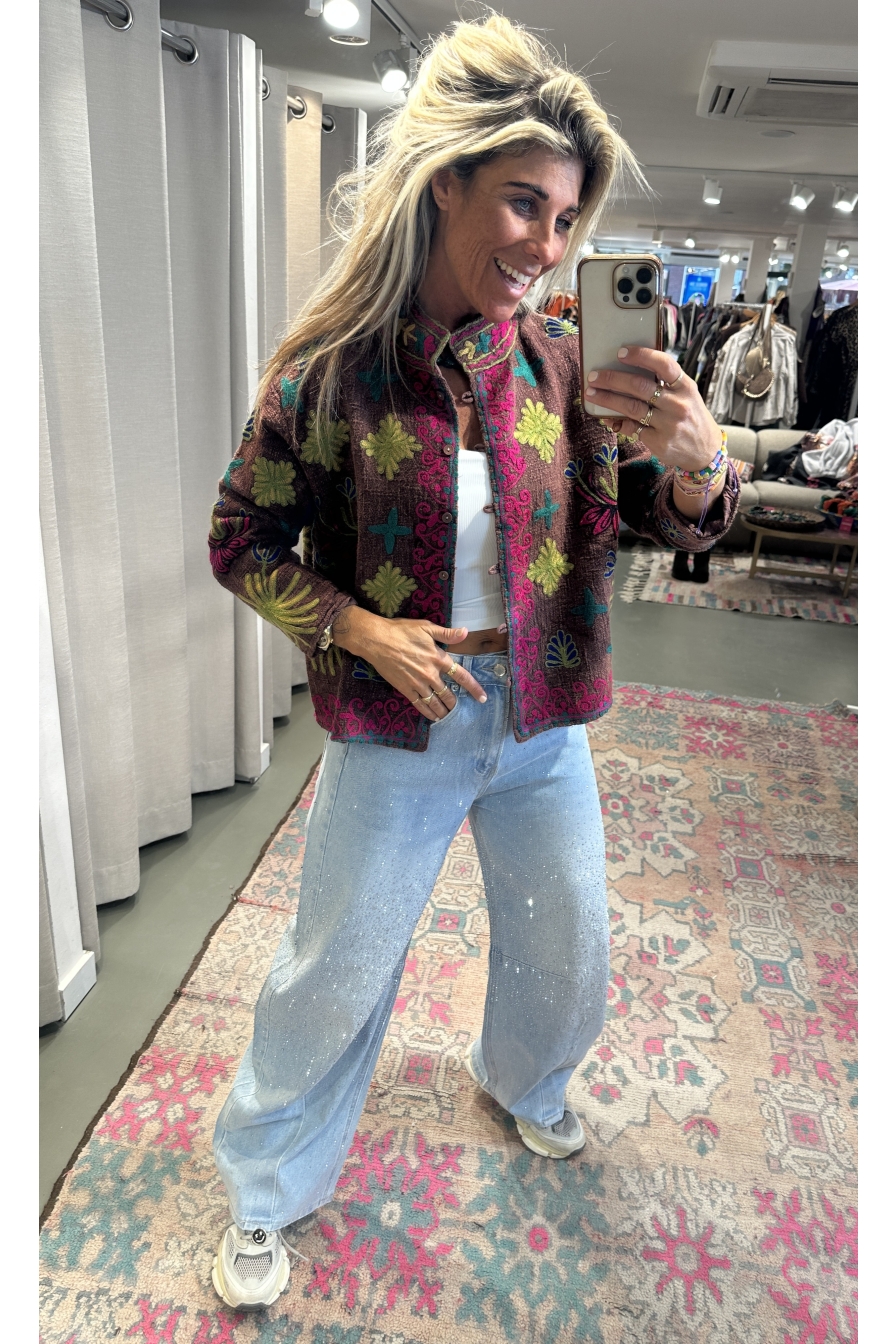 Jacket Joy Bruin - Geel