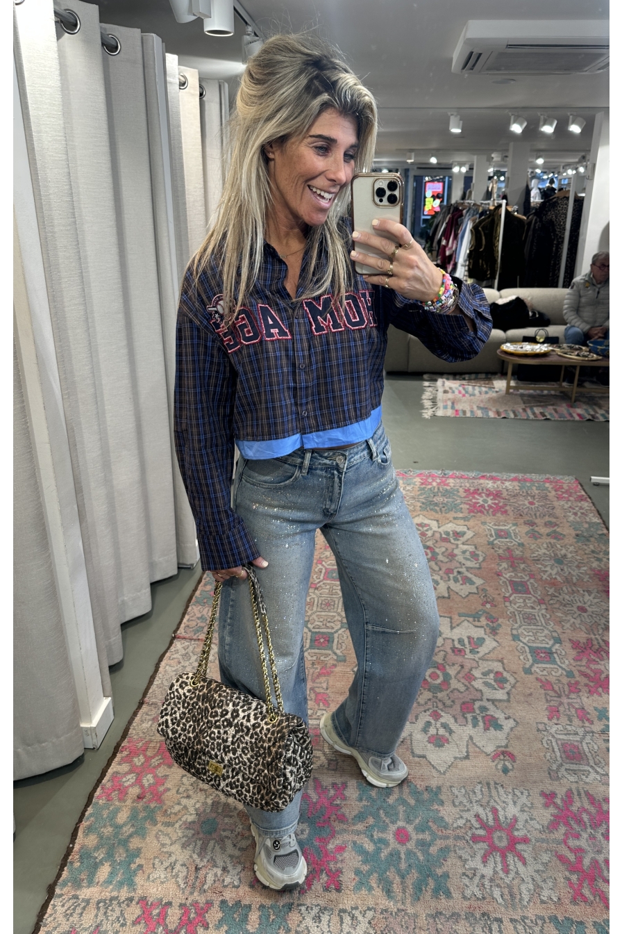 Cropped Blouse Homage Blauw