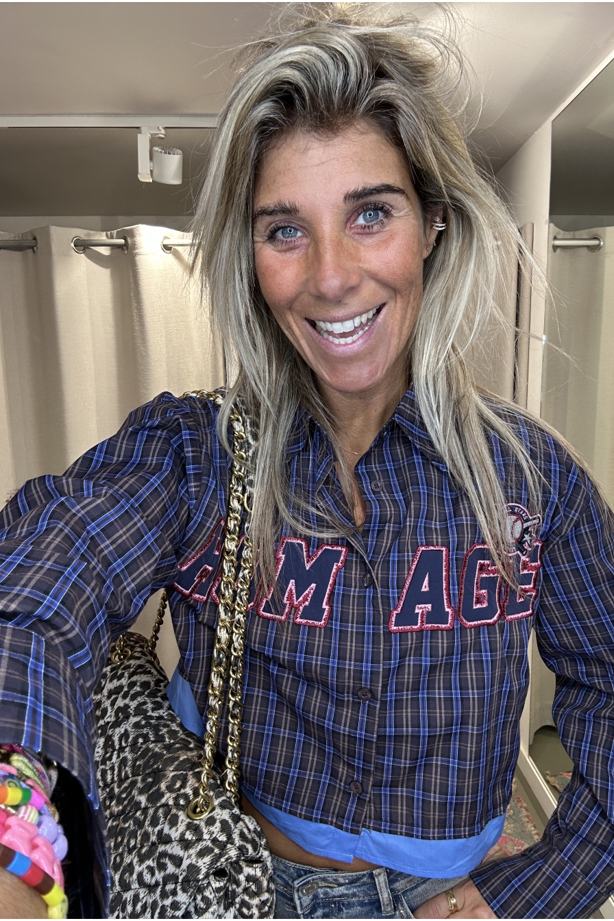 Cropped Blouse Homage Blauw