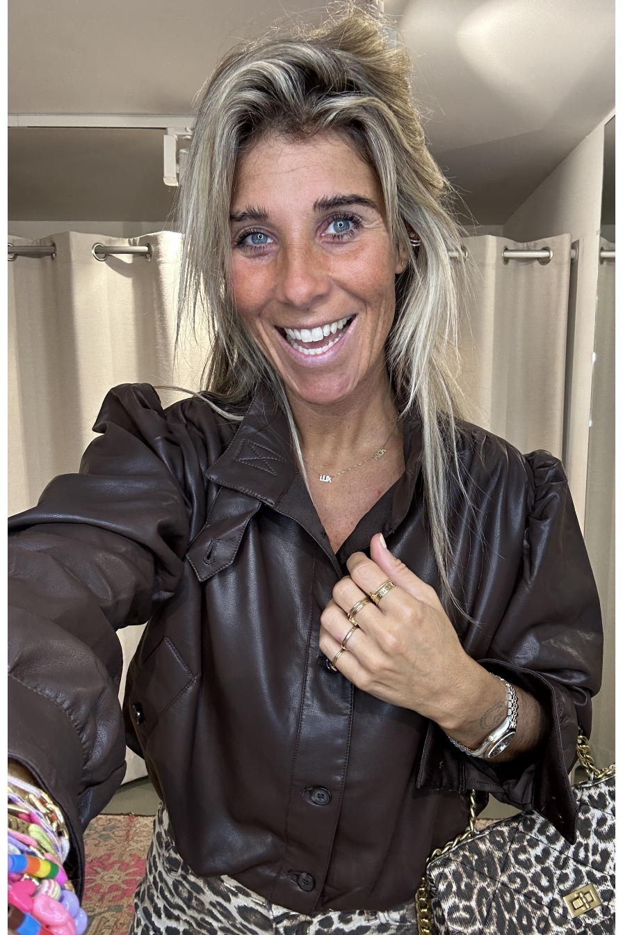 Cropped Blouse Choco