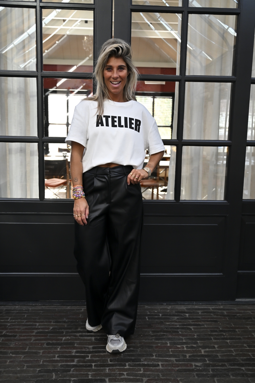 Tshirt ATELIER Zwart