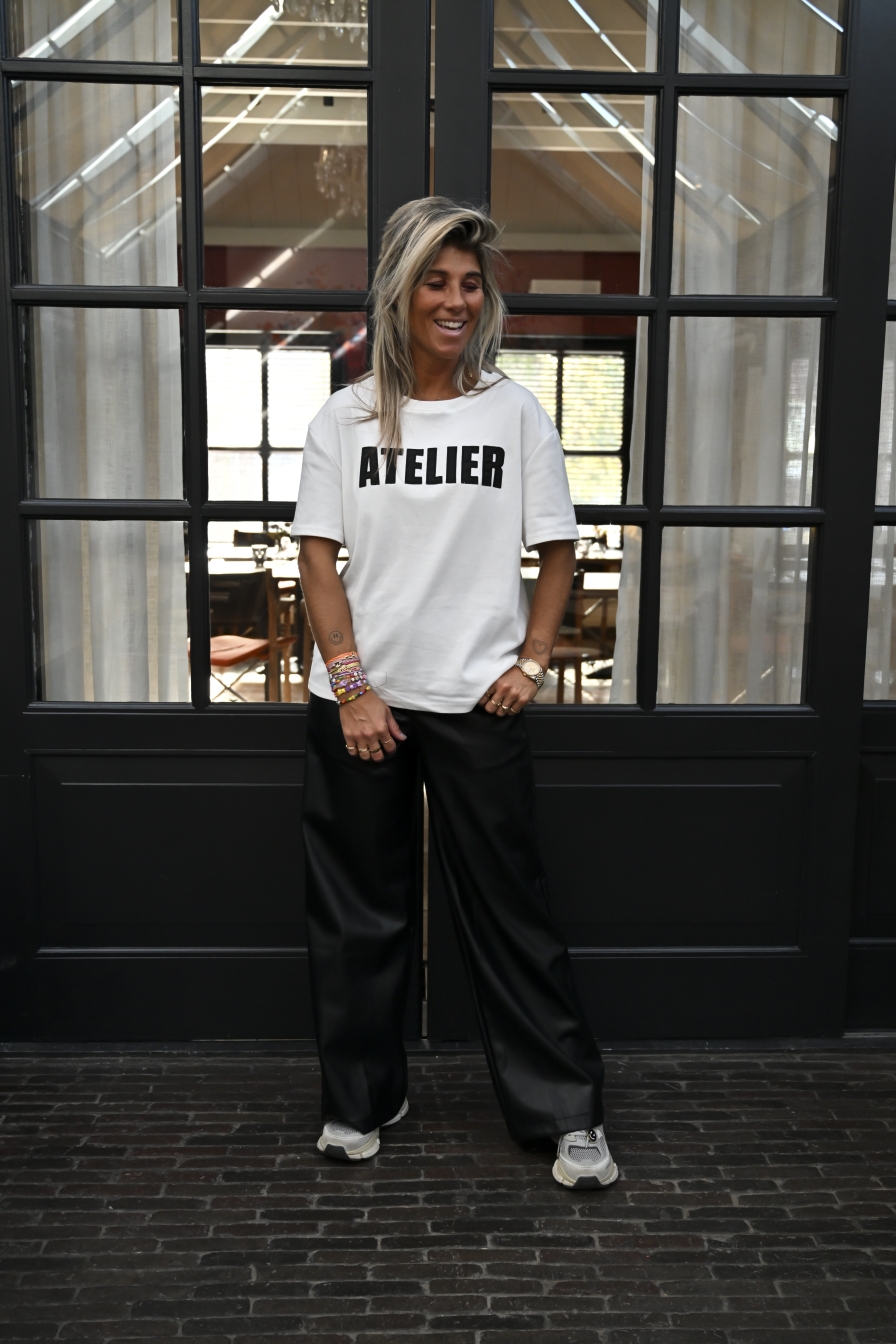 Tshirt ATELIER Zwart