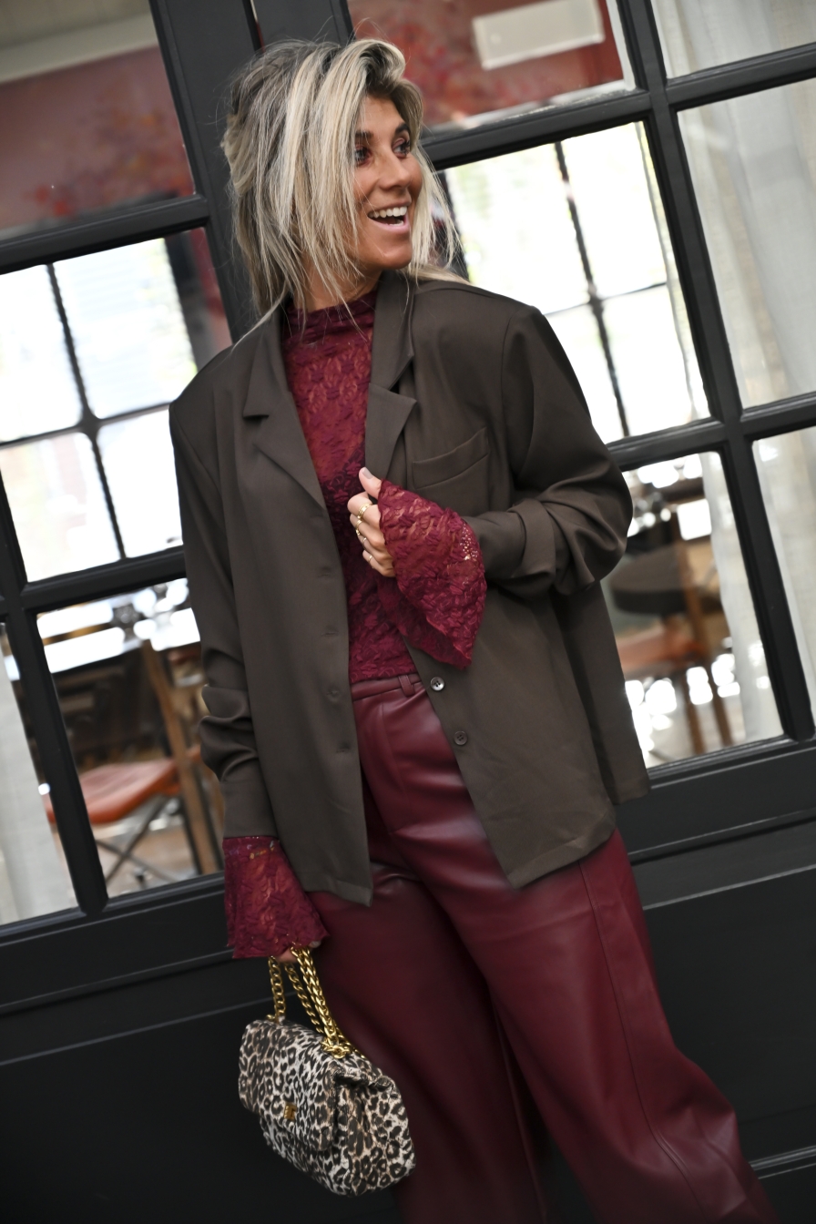 BLZR Blouse Amina Bruin