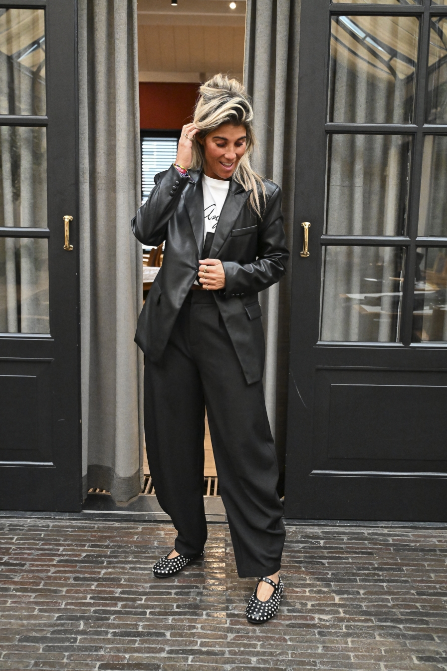 Barrel Pantalon Zwart