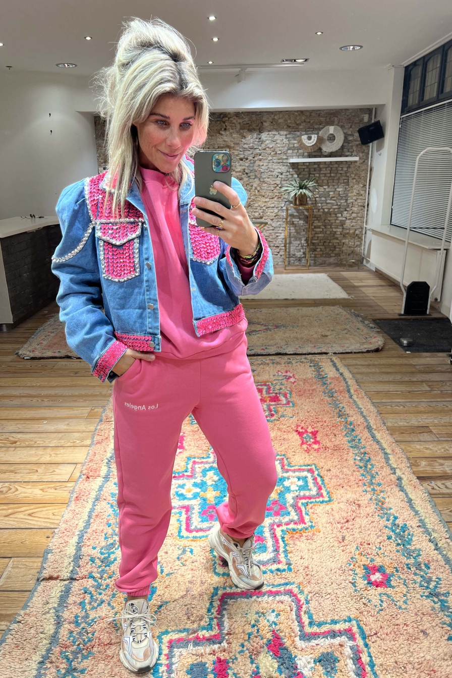 Roze trainingsbroek hotsell