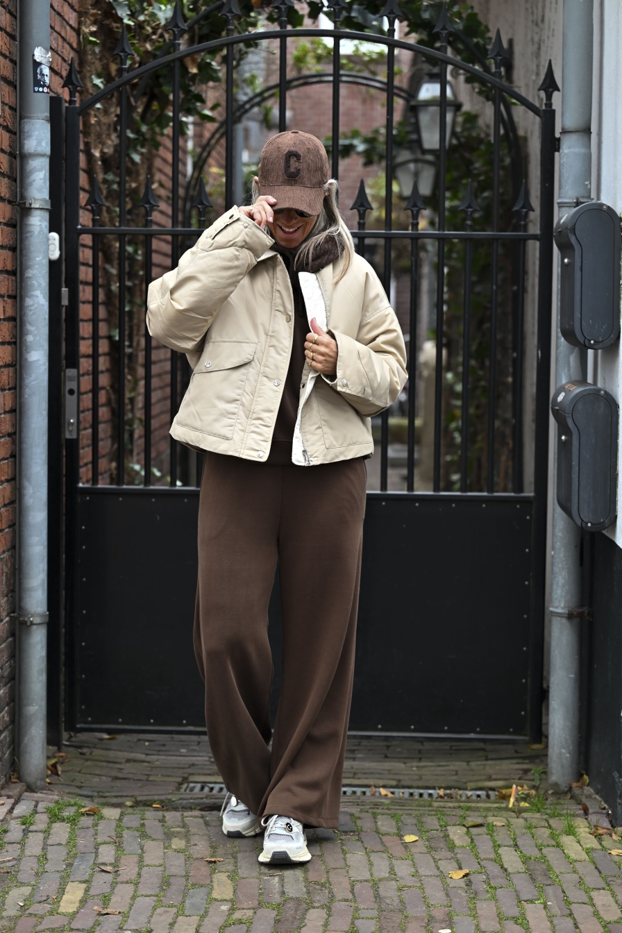 V-Hals Set Bella Bruin