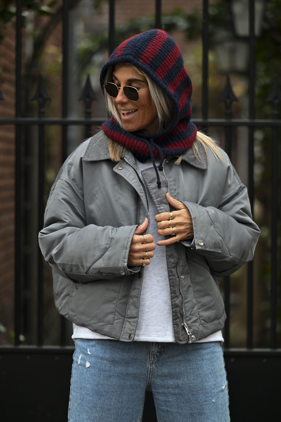 Wooly Balca Donkerblauw - Bordeaux