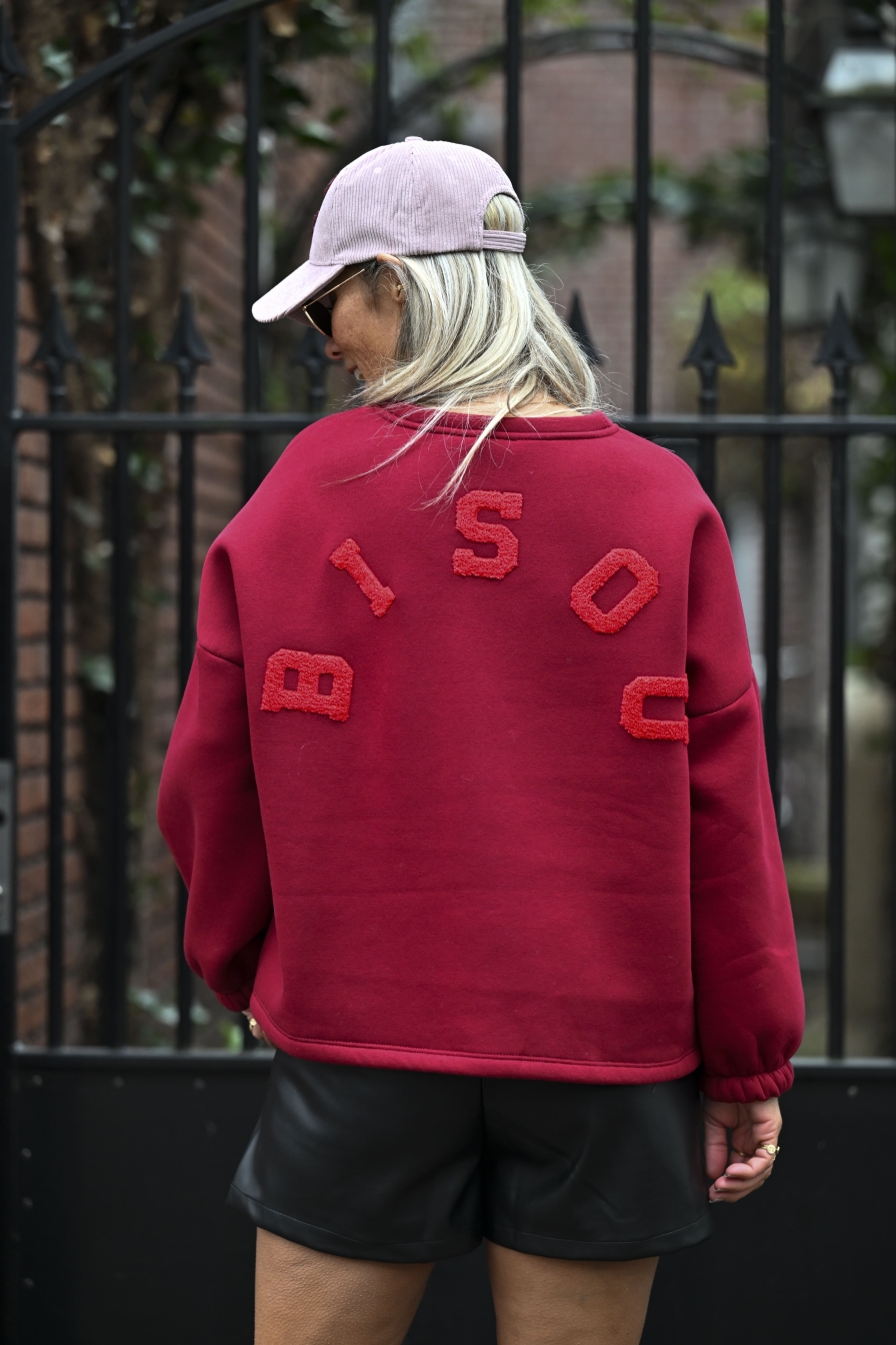Sweater Bisou Bordeaux