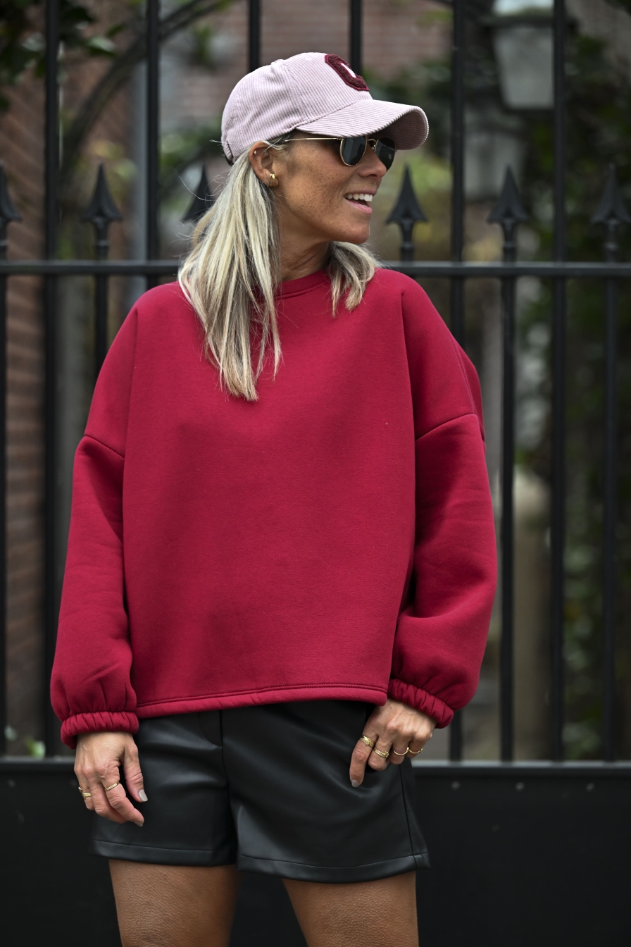 Sweater Bisou Bordeaux