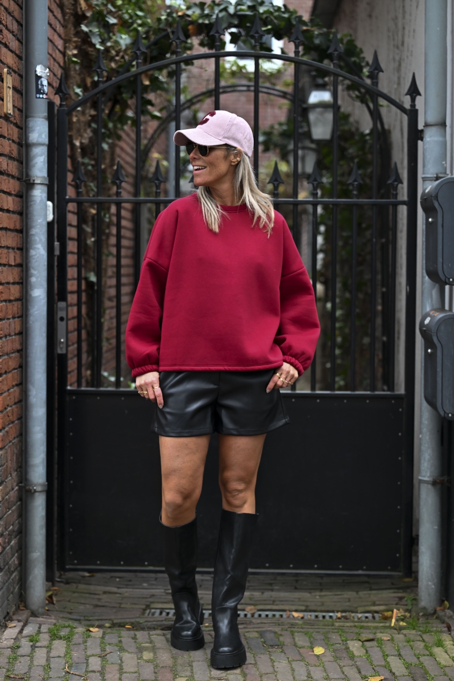 Sweater Bisou Bordeaux