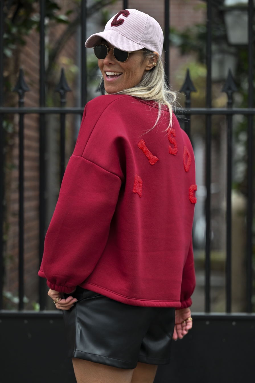 Sweater Bisou Bordeaux