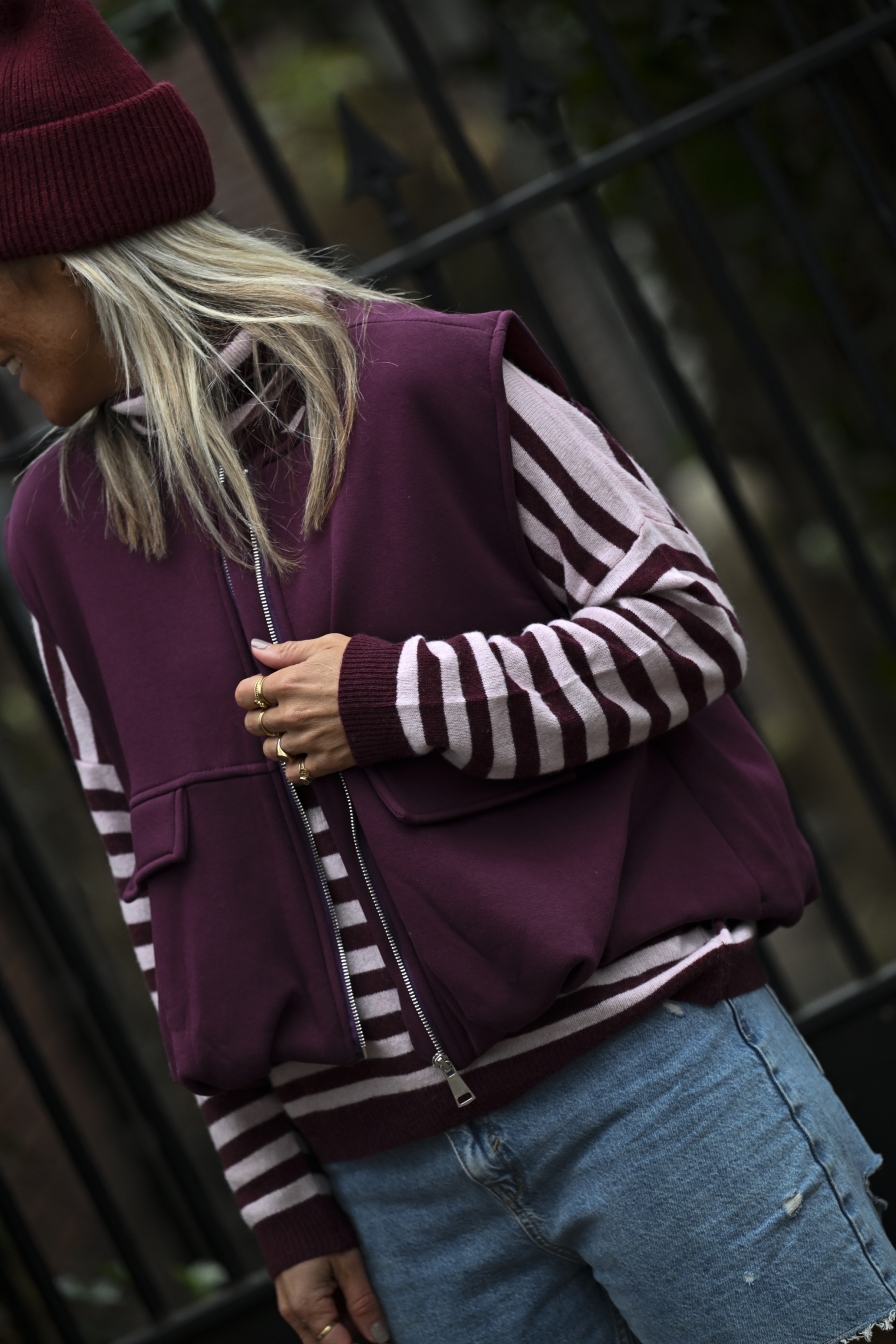 Gilet Dallas Bordeaux