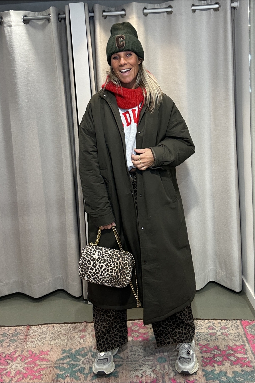 STREET COAT MAXI OVERSIZED ARMY GREEN