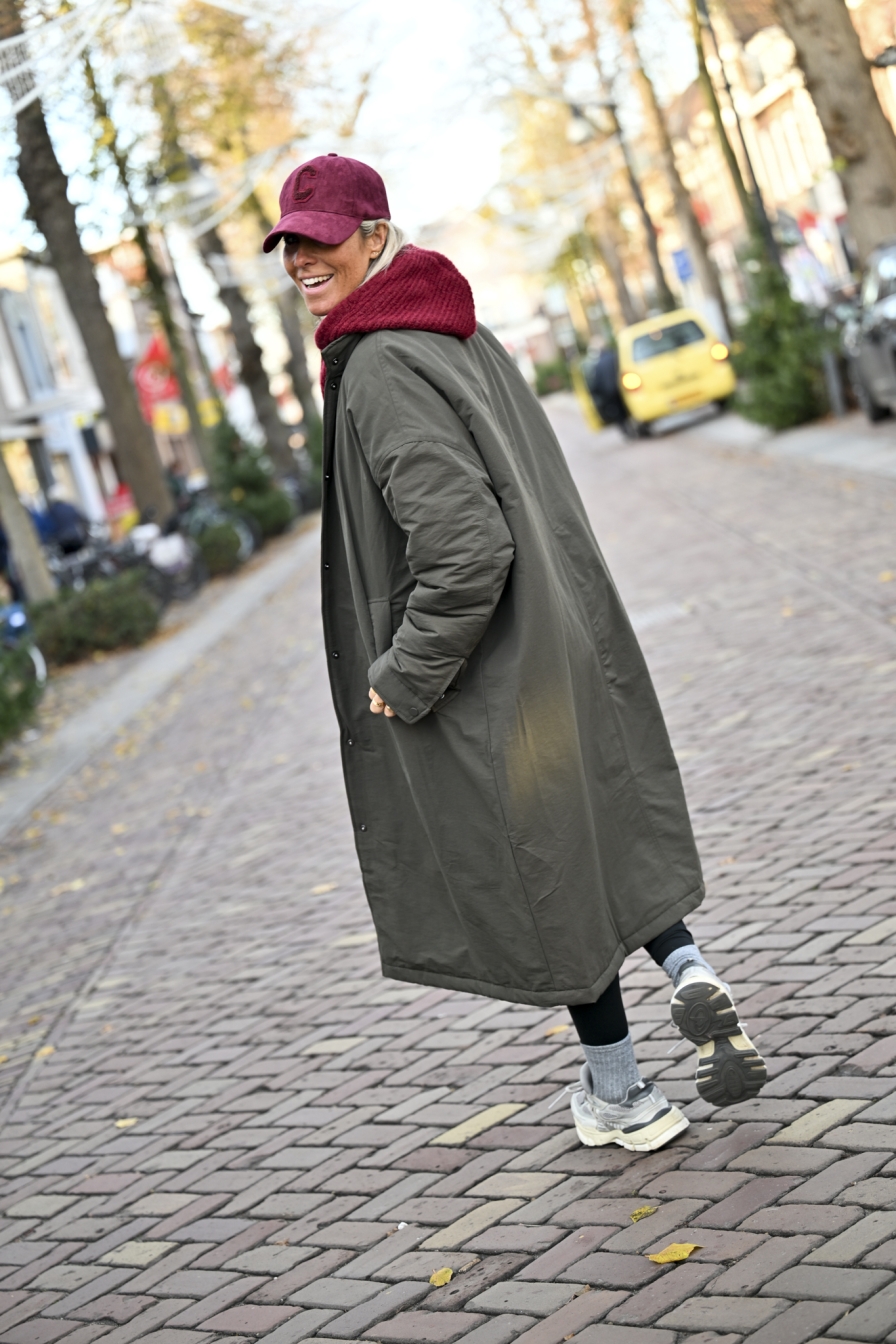 STREET COAT MAXI OVERSIZED ARMY GREEN