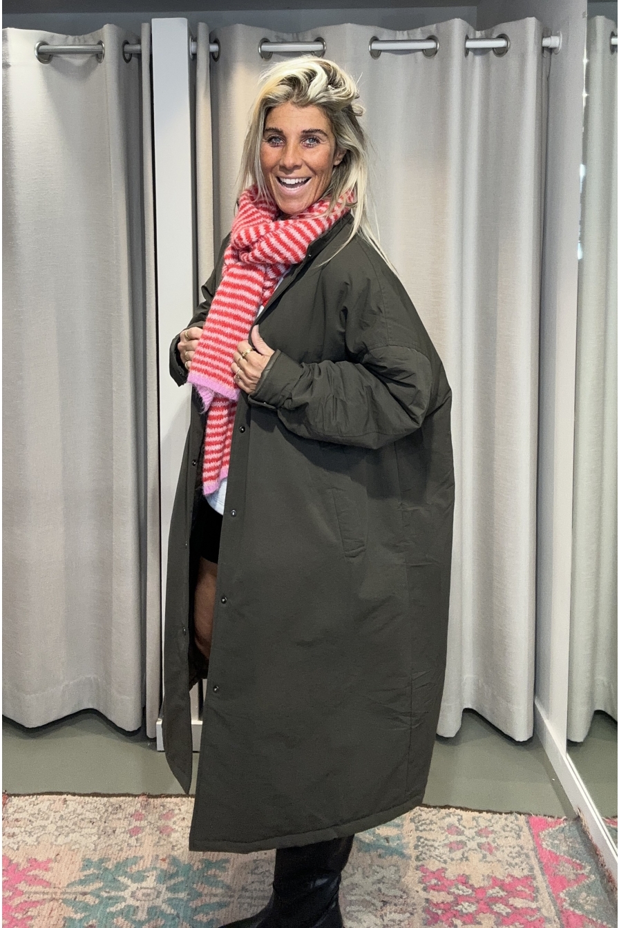 STREET COAT MAXI OVERSIZED ARMY GREEN