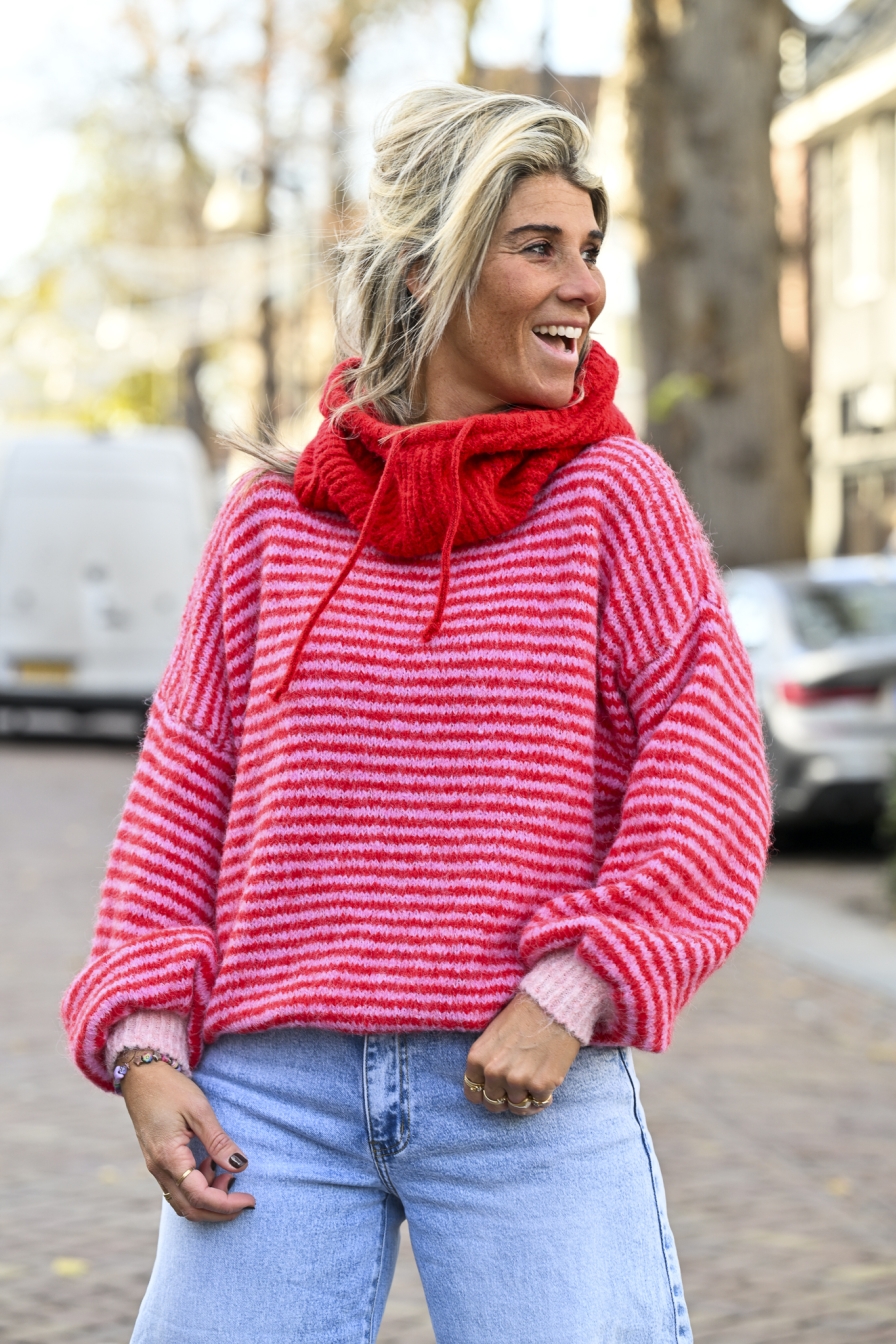 Trui Tess Roze - Rood