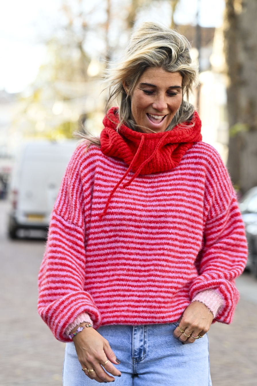 Trui Tess Roze - Rood