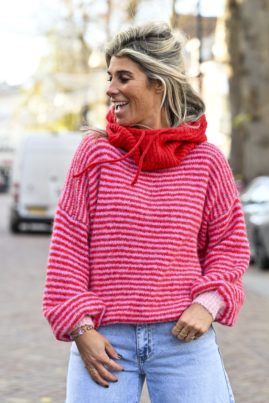 Trui Tess Roze - Rood