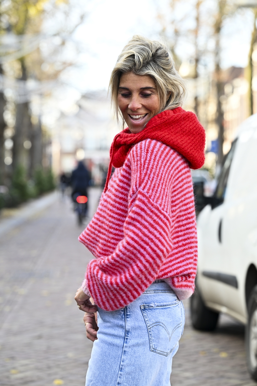 Trui Tess Roze - Rood