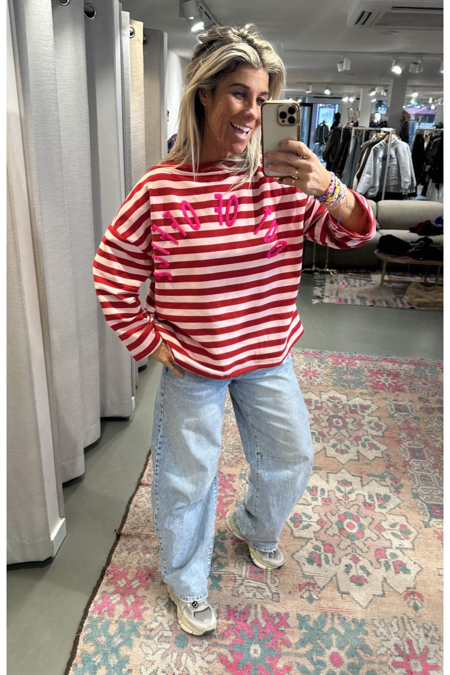 Sweater OUT OF OFFICE Roze