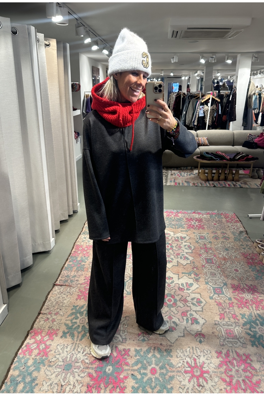 Combiset Louelle Donkergrijs