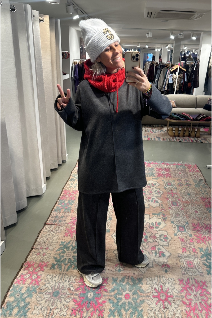 Combiset Louelle Donkergrijs