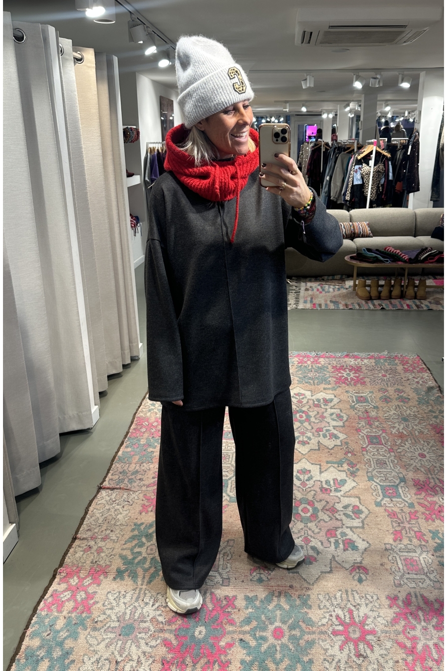 Combiset Louelle Donkergrijs