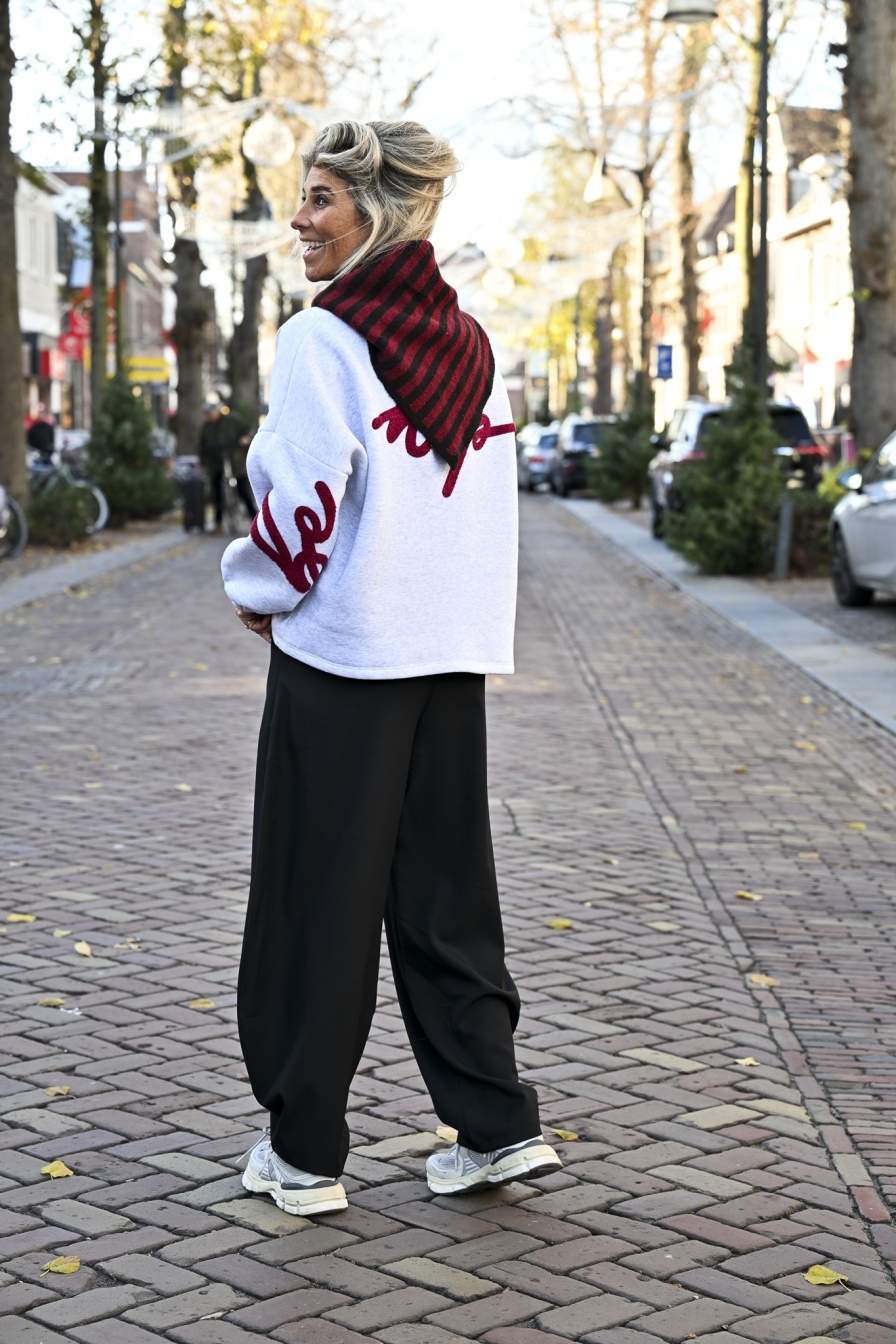 Sweater Be Happy Bordeaux