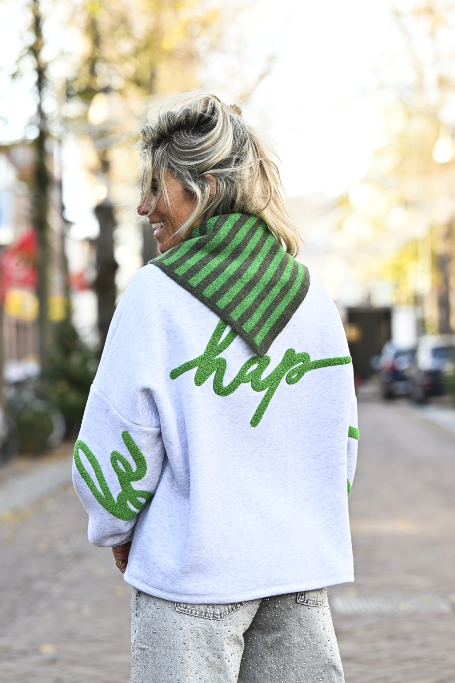 Sweater Be Happy Groen