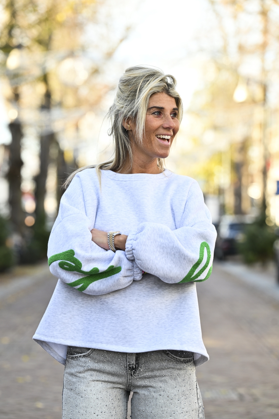 Sweater Be Happy Groen