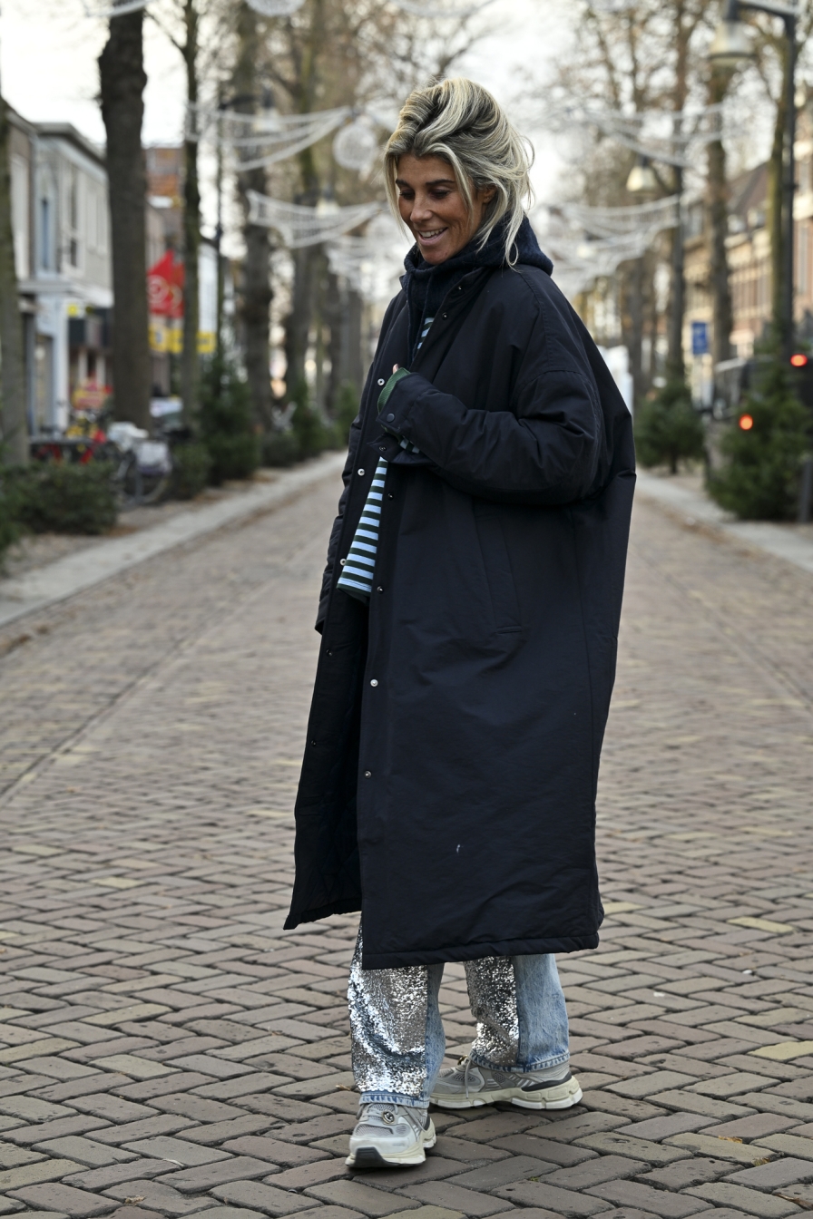 Oversized Sweater Groen-Blauw