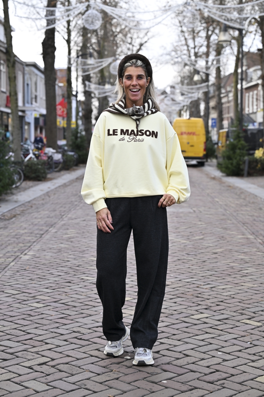 Maison Sweater Zacht Geel