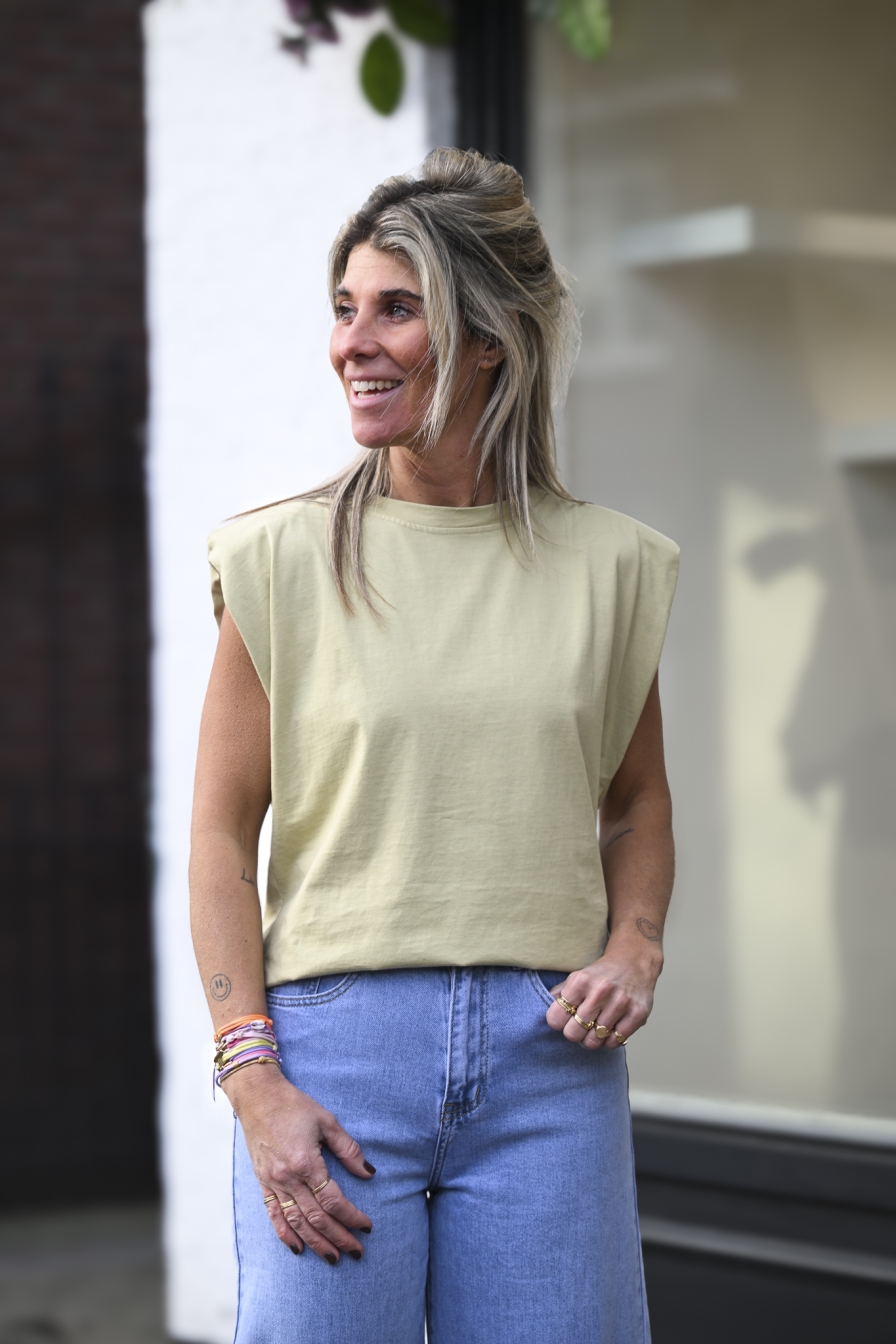 Top Zaar Khaki-Geel