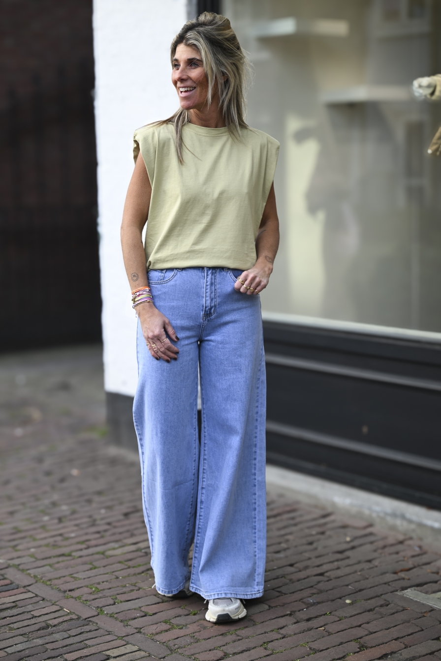 Top Zaar Khaki-Geel