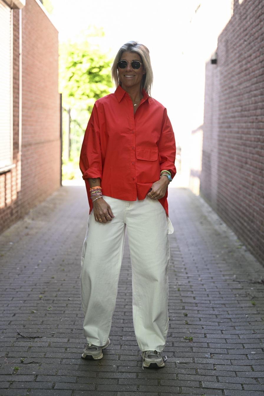 Blouse Essy Rood-Koraal