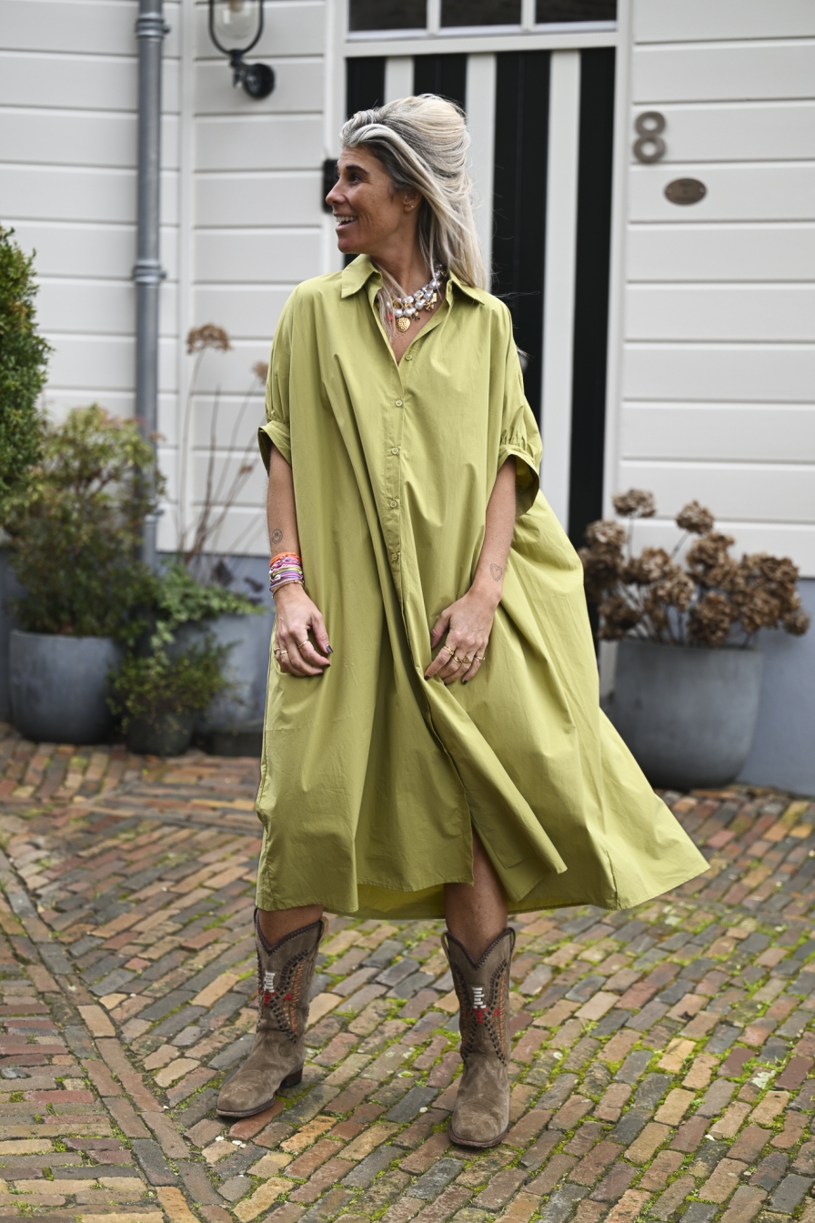 Blouse Dress Sofia Olive