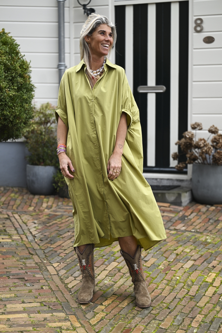 Blouse Dress Sofia Olive