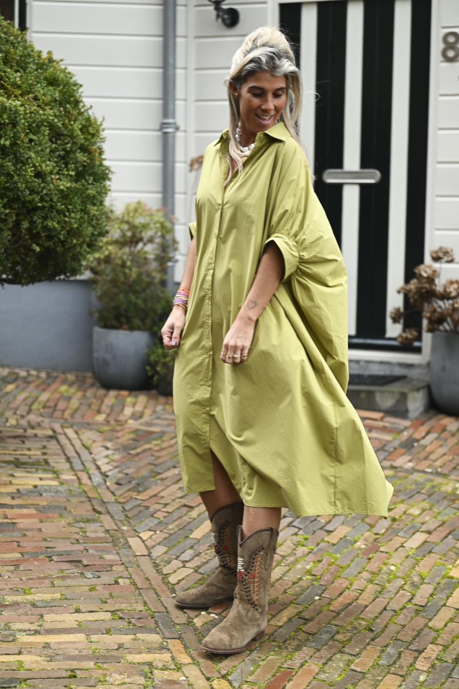 Blouse Dress Sofia Olive