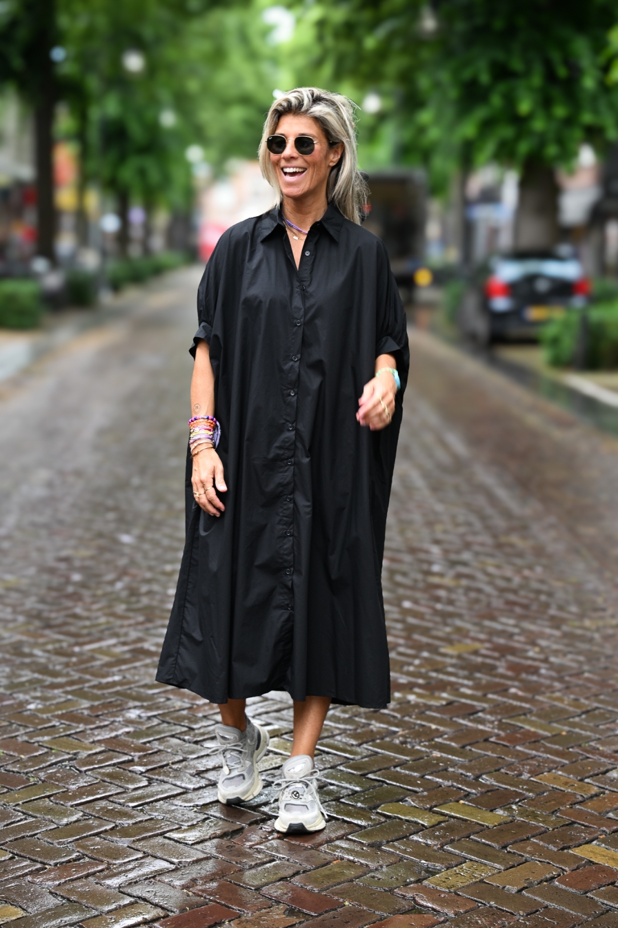 Blouse Dress Sofia Zwart