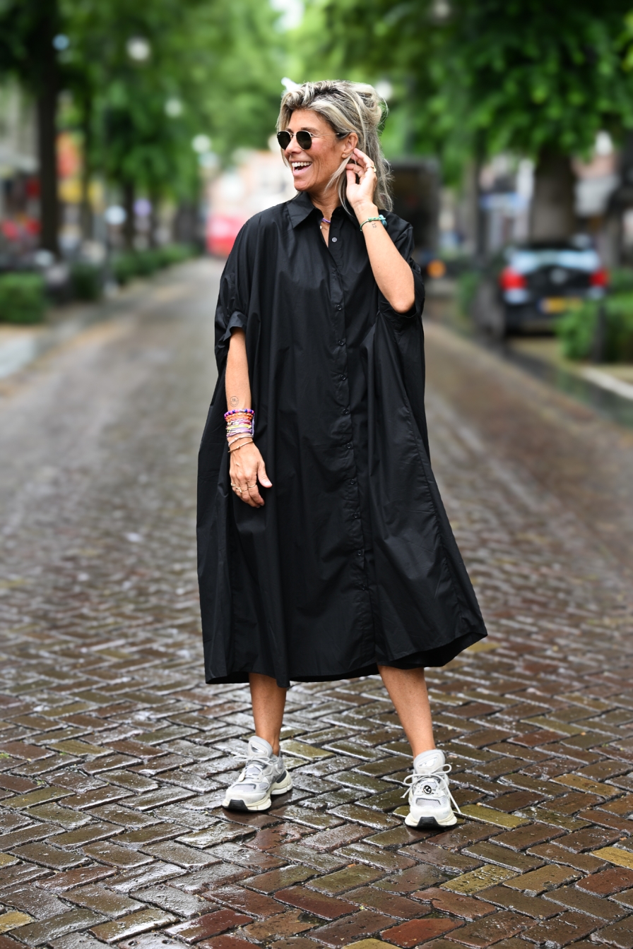Blouse Dress Sofia Zwart